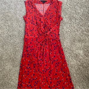 BANANA REPUBLIC SLEEVELESS WRAP DRESS WAIST KNOT DESIGN - MED